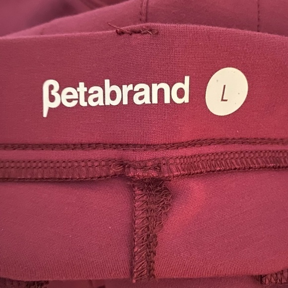 BETABRAND Womans Bootcut Yoga Classic Dress Pant Maroon Size Large - Picture 11 of 14